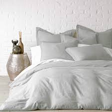 Amazon Com Levtex Home 100 Linen Full Queen Duvet Cover Duvet Cover Washed Linen In Light Grey Duvet Cover Size 96 X 92in Home Kitchen