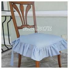 Ruffled Chair Covers With Ties Seat Arm Chair Seat Cover Linen Etsy In 2020 Seat Covers For Chairs Ruffled Chair Covers Shabby Chic Chairs