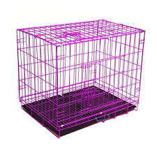 Euro Gold Metal Kopek Kafesi 92x56x66 Cm Xlarge Pembe