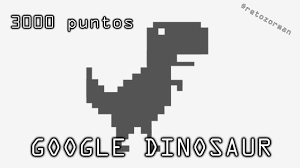 GOOGLE DINOSAUR 3000 - YouTube