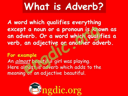 What Is Adverb In 2020 Adverbs Adjectives Learn English