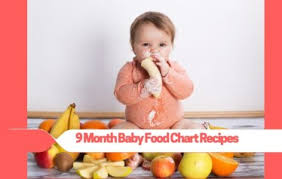 9 month baby food chart recipes budding star