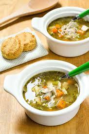 Homemade chicken and rice soup in only 20 minutes, made with homemade chicken broth and rotisserie chicken meat. Chicken Soup Recipe In A Hurry Rotisserie Chicken Soup