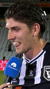 'Troy didn't get his horse through the gates tonight' 💀, Harry Sawyer  channelled Michael Valkanis in his post-game interview, netting a brace  against Brisbane from the spot 🎯, #ALM #MACvBRI