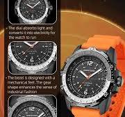 NORTH EDGE EVOQUE 2 Men Watch Waterproof 50M Men's Sport Wristwatches Solar  Power Luminous Enviormentally Clock Watch
