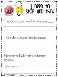 Stop And Think Sheet Think Sheet Elementary Physical Education Teaching Classroom