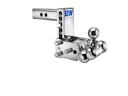 12,000 lbs towing capacity and a 1,200 lbs tongue weight. B W Hitches Tow Stow Adjustable Tri Ball Mount Chrome 2 Receiver 1 7 8 2 2 5 16 Ball 5 Drop Ts10048c Sharptruck Com