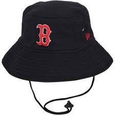 Boston Red Sox New Era Team Bucket Redux Hat Navy Blue Red Socks Fan Hats Boston Red Sox
