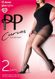 Pretty Polly Curves Gloss Tights 2pp