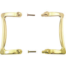 Rockwell 90 degree solid brass euro profile cylinder lock, polished brass by rockwell security inc. M 6030 Shower Door Handle Set Universal Design 3 1 2 Inches Brass Pack Of 1