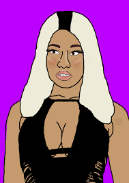 Ice cube chris tucker in friday movie drawing portrait blackart 90s rapper actor comedian. Nickiminaj Cartoon Rapper Image By Jennifer Okeke
