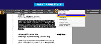 create a professional resume adobe
