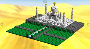 A Very Simple Version Of The The Taj Mahal A White Marble Mausoleum Located In Agra Uttar Pradesh India 332 Pieces Designed Wi Digital Design Legos Design