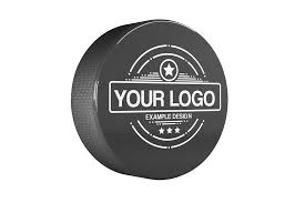 3d Mockup Featuring A Blank Ice Hockey Puck Half Turned View Of A Hockey Puck Standing Over A White Background Change The Co Hockey Puck Ice Hockey Puck Puck