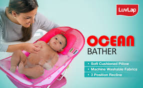 We used this seat originally for our baby from newborn. Buy Luvlap Pink Ocean Baby Bather For Newborn And Infants Compact And Foldable 0 6 Months Pink Online At Low Prices In India Amazon In