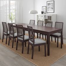 Ekedalen Ausziehtisch Dunkelbraun In Den Warenkorb Ikea Osterreich Dark Wood Dining Room Table Rustic Dining Room Brown Dining Table