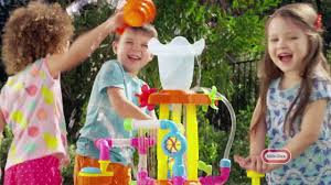 Tikes Will Pump Spray Play With The Fountain Factory This Water Activity Table Is Great For Sensory Play A Toddler Water Table Water Table Kids Water Table