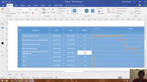 Tutorial Ganttchart Visio 2016