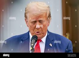 Bedminster, United States. 15th Aug, 2024. Former US President Donald Trump  speaks during a press conference at Trump National Golf Club in Bedminster,  New Jersey
