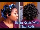 Perm Rod Set On Short Relaxed Hair