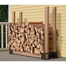 Shelterlogic Lumberrack 2 Way Adjustable Firewood Bracket Kit With Customizable Design Designed To Firmly Fit 2 X 4 Lumber 90460 The Home Depot Firewood Rack Outdoor Firewood Rack Firewood Storage