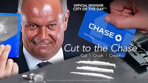 Introducing Cut to the Chase, the first credit card designed specifically  to crush up drugs into fine powders. #CityoftheDaySponsor