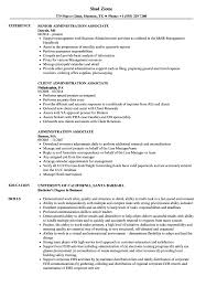 administration associate resume samples
