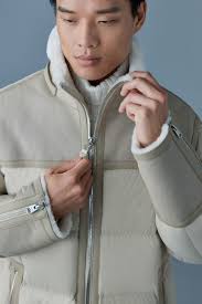 NICHOLAS Down Mixed-Media Parka with Shearling Collar for Men