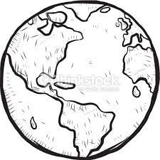 Earth globe black and white , globe outline s, earth png clipart. Earth Cartoon Vector And Illustration Black And White Hand Drawn How To Draw Hands Hand Drawn Vector Illustrations Black And White Cartoon