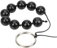 NOPNOG Black Glass Anal Beads(Ø15.5mm) - Anal Plug with 9 Beads and Pull  Ring - Anal Stimulator for Women and Men - 16.5cm Long : Amazon.co.uk:  Health & Personal Care