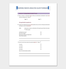 Because it offers coverage during the years your family needs it most and at a reasonable price. Needs Analysis Template 20 For Word Excel Pdf