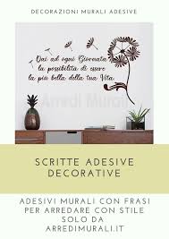 Gli adesivi murali sembrano dipinti sul muro: Adesivi Murali Soffioni E Frase Motivazionale Decori Moderni Per La Parete Adesivi Murali Adesivi Decorazioni Adesive