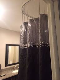 Lightweight but heavy duty, easy sliding gliders. Shower Curtain Ideas Unique Suspended Shower Curtain Creates A Larger Feeling Bathroom Space Ceilin Boys Bathroom Decor Corner Shower Curtain Rod Curtains