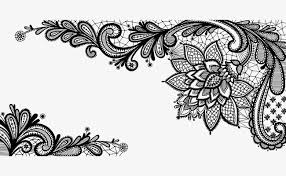 Download black and white flower pics and use any clip art,coloring,png graphics in your website, document or presentation. Black French Floral Border Png Picture Png And Clipart Clip Art Borders Floral Border Islamic Artwork