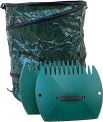 Nice Garden Leaf Scoops And 30 Gallon Leaf Bag Faster Yard Cleanup Removal Of Grass And Leaves Gallon Bag Yard Cleanup Collapsible Bag