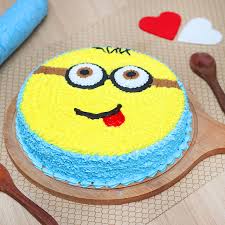 This minion cake request came for a 1st year birthday party. Order Goofy Minion Cake Online Price Rs 1299 Floweraura