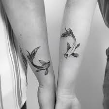 Little Yin And Yang Koi Fish Yin Yang Koi Tattoos Yin Yang Tattoos