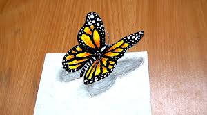 How to draw a fox step by step. 3d Butterfly Art Easy Butterfly Drawing Butterfly Drawing 3d Butterfly Art