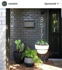 The best painted brick houses i love me some painted brick, especially since our ranch house in the desert is so….ugly, this gives me a ton of inspiration and hope. Charcoal Painted Brick Painted Brick Exteriors Painted Brick House Exterior Brick