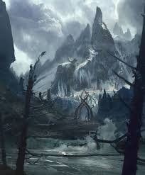 Artstation At Mountains Feet Josu Solano Fantasy Landscape Fantasy Art Landscapes Fantasy Setting