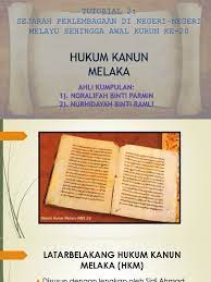 F5 hukuman terhadap kesalahan jenayah awam. 1 Hukum Kanun Melaka