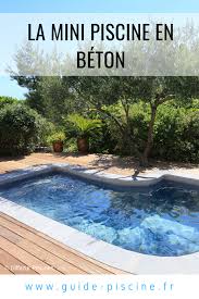 Les Mini Piscines En Beton Un Petit Espace De Baignade A Domicile Guide Piscine Fr Mini Piscine Piscine Beton Piscine Enterree