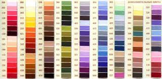 riolis color chart cross stitch patterns cross stitch