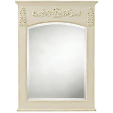 About 12% of these are mirrors, 0% are storage trays. Home Decorators Collection 18 9 In W X 24 9 In H Framed Rectangular Bathroom Vanity Mirror In Antique White 1590400410 The Home Depot