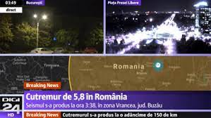 Check spelling or type a new query. Cutremur In Romania Infp A Revizuit Magnitudinea Seismului La 5 8 Pe Scara Richter Digi24