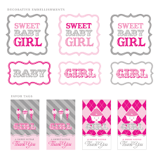 Print onto white card stock and cut out with scissors or a 2 square punch from a craft store. Free Girl Baby Shower Printables Mandy S Party Printables