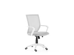 Grey ember office chair item: Adjustable Height Grey Mesh Office Chair Relief Beliani De