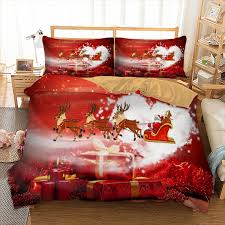 Sold and shipped by the lakeside collection. Xmas Bedding Set Single Double Queen King Twin Full Queen King Size Gift From Santa Claus Bed Linen Set Merry Christmas 3pcs Buy At The Price Of 22 28 In Aliexpress Com