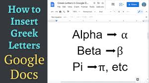 If you wish just to place an accent mark, a breathing mark, . Simple Way To Insert Greek Letter In Google Docs Pickupbrain
