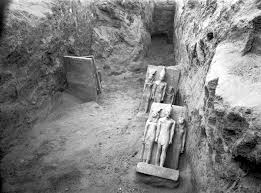 His stance appears assertive, indicative of his power. King Menkaure Mycerinus And Queen Article Khan Academy